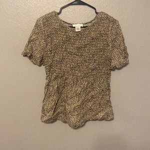 Women Cheetah Blouse size L